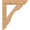 Ekena Millwork Olympic Slat Smooth Bracket w/ Offset Brace, Western Red Cedar, 7 1/2"W x 34"D x 40"H BKT0806X34X40OLY06SWR - alternate 4